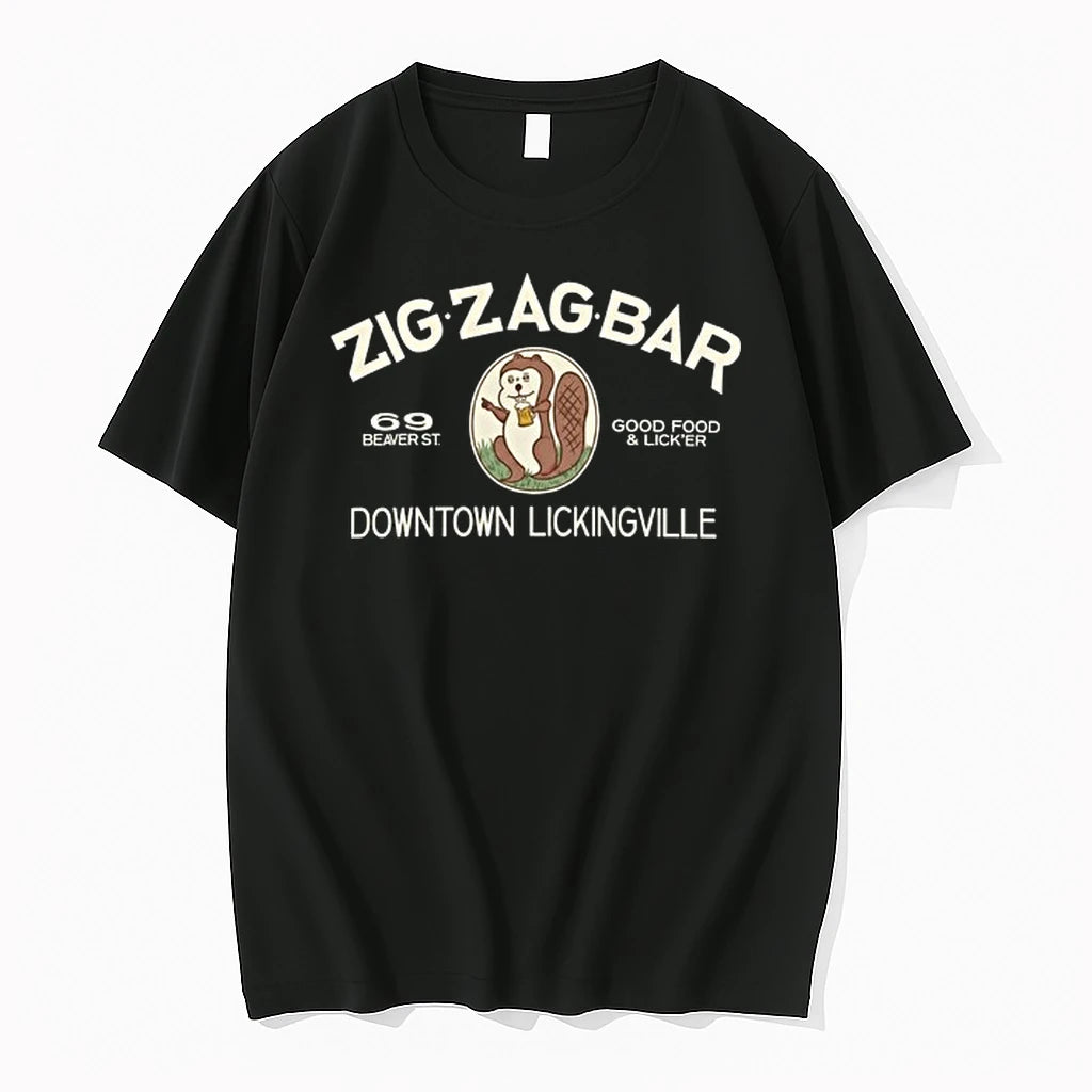 Zig Zag Bar Good Food And Licker Downtown Lickingville Pa 0 Tshirts Sweater