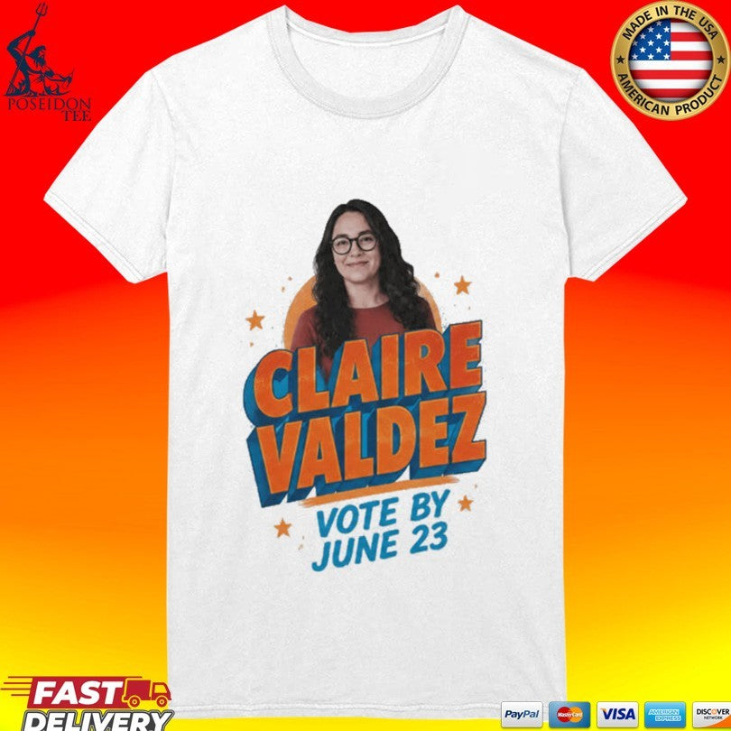 Zohran Mamdani Claire Valdez Vote By June 23 T-shirt