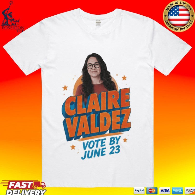 Zohran Mamdani Claire Valdez Vote By June 23 T-shirt