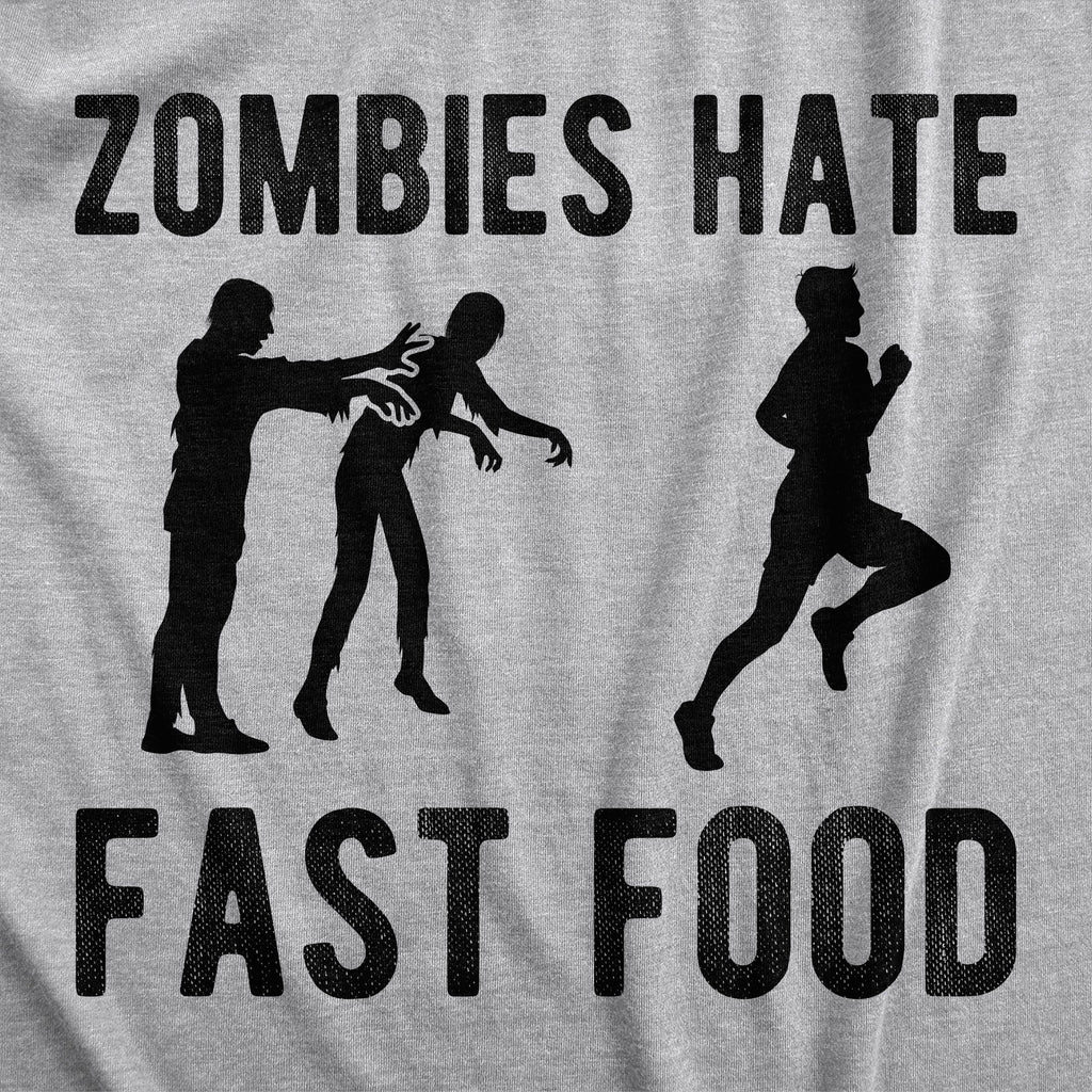 Zombies Hate Fast Food Men's T Shirt