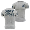 USN - Forged By The Sea - Athletic Heather